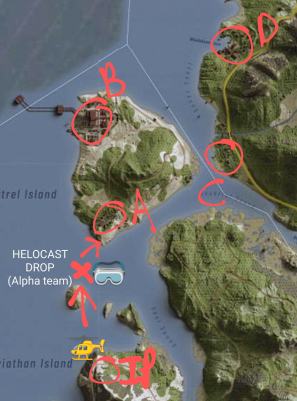Operation Orca objective map